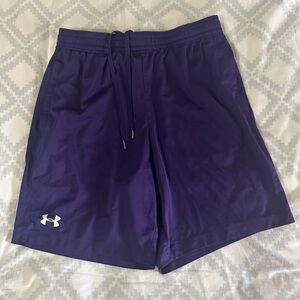 Under Armour Men's Deep Purple Athletic Shorts
